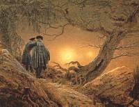Caspar David Friedrich: Zwei Mnner bei der Betrachtung des Mondes