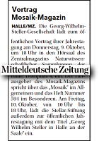 Mitteldeutsche Zeitung 7.10.2025